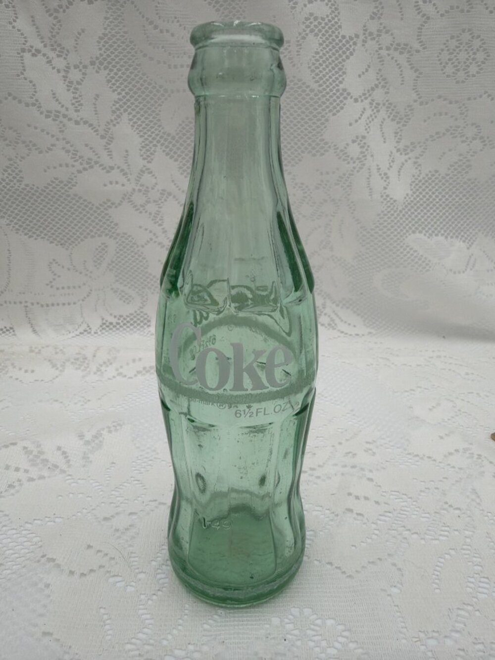 Vintage 6.5 Oz Coca-Cola Glass Bottle Salina Kansas Embossed Design